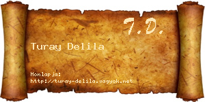 Turay Delila névjegykártya